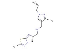 1-(1-allyl-3-methyl-1H-pyrazol-4-yl)-N-[(2-methylimidazo[2,1-b][1,3,4]thiadiazol-6-yl)methyl]methanamine