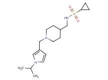 N-({1-[(1-isopropyl-1H-pyrrol-3-yl)methyl]piperidin-4-yl}methyl)cyclopropanesulfonamide