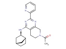 7-acetyl-N-[(1R*,2R*,4S*)-bicyclo[2.2.1]hept-2-yl]-2-pyridin-2-yl-5,6,7,8-tetrahydropyrido[3,4-d]pyrimidin-4-amine