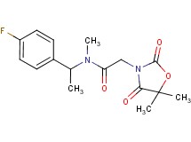 2-(5,5-dimethyl-2,4-dioxo-1,3-oxazolidin-3-yl)-N-[1-(4-fluorophenyl)ethyl]-N-methylacetamide