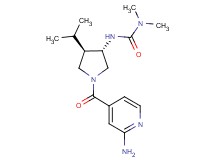 N'-[(3S*,4R*)-1-(2-aminoisonicotinoyl)-4-isopropyl-3-pyrrolidinyl]-N,N-dimethylurea