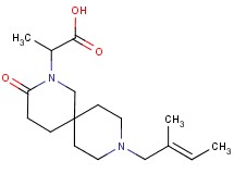 2-{9-[(2E)-2-methyl-2-buten-1-yl]-3-oxo-2,9-diazaspiro[5.5]undec-2-yl}propanoic acid