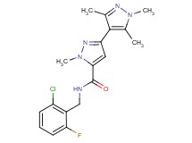 N-(2-chloro-6-fluorobenzyl)-1,1',3',5'-tetramethyl-1H,1'H-3,4'-bipyrazole-5-carboxamide