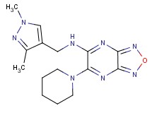 N-[(1,3-dimethyl-1H-pyrazol-4-yl)methyl]-6-(1-piperidinyl)[1,2,5]oxadiazolo[3,4-b]pyrazin-5-amine