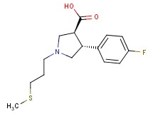 (3S*,4R*)-4-(4-fluorophenyl)-1-[3-(methylthio)propyl]pyrrolidine-3-carboxylic acid
