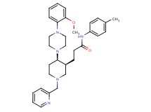 3-[(3S*,4R*)-4-[4-(2-methoxyphenyl)-1-piperazinyl]-1-(2-pyridinylmethyl)-3-piperidinyl]-N-(4-methylphenyl)propanamide