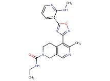 N-ethyl-6-methyl-5-{5-[2-(methylamino)-3-pyridinyl]-1,2,4-oxadiazol-3-yl}-3,4-dihydro-2,7-naphthyridine-2(1H)-carboxamide