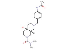 (4aR*,8aR*)-7-[4-(acetylamino)benzyl]-4a-hydroxy-N,N-dimethyloctahydro-2,7-naphthyridine-2(1H)-carboxamide