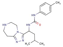 N-(4-methylphenyl)-N'-[3-methyl-1-(6,7,8,9-tetrahydro-5H-[1,2,4]triazolo[4,3-d][1,4]diazepin-3-yl)butyl]urea