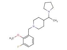1-(3-fluoro-2-methoxybenzyl)-4-(1-pyrrolidin-1-ylethyl)piperidine