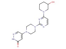 5-{4-[4-(3-hydroxypiperidin-1-yl)pyrimidin-2-yl]piperazin-1-yl}pyridazin-3(2H)-one