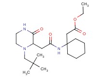 ethyl [1-({[1-(2,2-dimethylpropyl)-3-oxo-2-piperazinyl]acetyl}amino)cyclohexyl]acetate