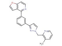 4-(3-{1-[(3-methyl-2-pyridinyl)methyl]-1H-pyrazol-3-yl}phenyl)furo[3,2-c]pyridine
