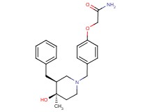 2-(4-{[(3S*,4R*)-3-benzyl-4-hydroxy-4-methylpiperidin-1-yl]methyl}phenoxy)acetamide