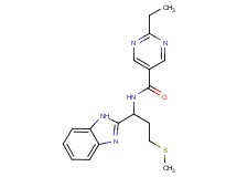 N-[1-(1H-benzimidazol-2-yl)-3-(methylthio)propyl]-2-ethyl-5-pyrimidinecarboxamide