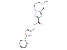 5-methyl-N-[(2-phenyl-1,3-oxazol-4-yl)methyl]-5,6,7,8-tetrahydro-4H-pyrazolo[1,5-a][1,4]diazepine-2-carboxamide