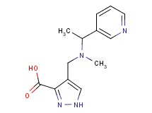 4-{[methyl(1-pyridin-3-ylethyl)amino]methyl}-1H-pyrazole-3-carboxylic acid