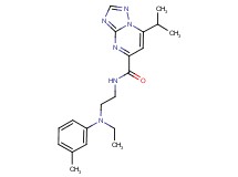 N-{2-[ethyl(3-methylphenyl)amino]ethyl}-7-isopropyl[1,2,4]triazolo[1,5-a]pyrimidine-5-carboxamide