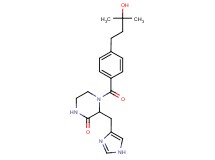 4-[4-(3-hydroxy-3-methylbutyl)benzoyl]-3-(1H-imidazol-4-ylmethyl)-2-piperazinone