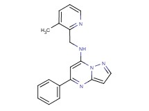 N-[(3-methyl-2-pyridinyl)methyl]-5-phenylpyrazolo[1,5-a]pyrimidin-7-amine