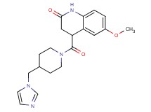 4-{[4-(1H-imidazol-1-ylmethyl)-1-piperidinyl]carbonyl}-6-methoxy-3,4-dihydro-2(1H)-quinolinone
