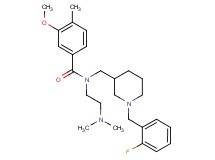 N-[2-(dimethylamino)ethyl]-N-{[1-(2-fluorobenzyl)-3-piperidinyl]methyl}-3-methoxy-4-methylbenzamide