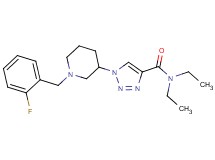 N,N-diethyl-1-[1-(2-fluorobenzyl)-3-piperidinyl]-1H-1,2,3-triazole-4-carboxamide