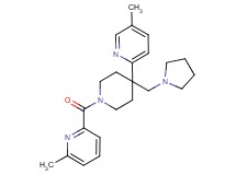 5-methyl-2-[1-[(6-methylpyridin-2-yl)carbonyl]-4-(pyrrolidin-1-ylmethyl)piperidin-4-yl]pyridine