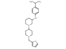 1'-(2-furylmethyl)-N-(4-isopropylphenyl)-1,4'-bipiperidin-3-amine