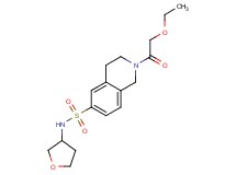 2-(ethoxyacetyl)-N-(tetrahydrofuran-3-yl)-1,2,3,4-tetrahydroisoquinoline-6-sulfonamide