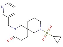 8-(cyclopropylsulfonyl)-2-(3-pyridinylmethyl)-2,8-diazaspiro[5.5]undecan-3-one