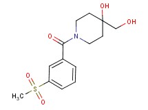 4-(hydroxymethyl)-1-[3-(methylsulfonyl)benzoyl]piperidin-4-ol
