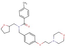4-methyl-N-{4-[2-(4-morpholinyl)ethoxy]benzyl}-N-(tetrahydro-2-furanylmethyl)benzamide