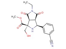 methyl (1S*,3S*,3aR*,6aS*)-3-(3-cyanophenyl)-5-ethyl-1-(hydroxymethyl)-4,6-dioxooctahydropyrrolo[3,4-c]pyrrole-1-carboxylate