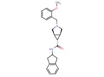 (1R*,5S*,6r)-N-(2,3-dihydro-1H-inden-2-yl)-3-(2-methoxybenzyl)-3-azabicyclo[3.1.0]hexane-6-carboxamide