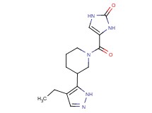 4-{[3-(4-ethyl-1H-pyrazol-5-yl)piperidin-1-yl]carbonyl}-1,3-dihydro-2H-imidazol-2-one