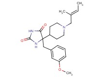 5-(3-methoxybenzyl)-5-{1-[(2E)-2-methylbut-2-en-1-yl]piperidin-4-yl}imidazolidine-2,4-dione
