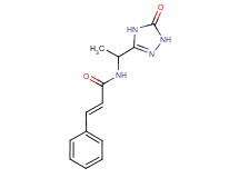 (2E)-N-[1-(5-oxo-4,5-dihydro-1H-1,2,4-triazol-3-yl)ethyl]-3-phenylacrylamide