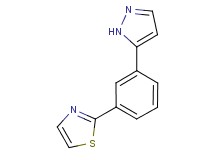 2-[3-(1H-pyrazol-5-yl)phenyl]-1,3-thiazole