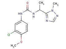 N-(3-chloro-4-methoxyphenyl)-N'-[1-(1-methyl-1H-1,2,4-triazol-5-yl)ethyl]urea