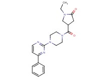 1-ethyl-4-{[4-(4-phenyl-2-pyrimidinyl)-1-piperazinyl]carbonyl}-2-pyrrolidinone