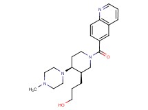 3-[(3R*,4S*)-4-(4-methylpiperazin-1-yl)-1-(quinolin-6-ylcarbonyl)piperidin-3-yl]propan-1-ol