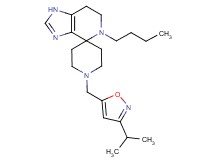 5-butyl-1'-[(3-isopropylisoxazol-5-yl)methyl]-1,5,6,7-tetrahydrospiro[imidazo[4,5-c]pyridine-4,4'-piperidine]