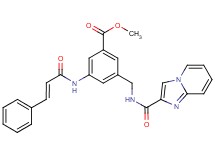 methyl 3-{[(imidazo[1,2-a]pyridin-2-ylcarbonyl)amino]methyl}-5-{[(2E)-3-phenyl-2-propenoyl]amino}benzoate