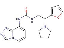 N-[2-(2-furyl)-2-pyrrolidin-1-ylethyl]-N'-[1,2,4]triazolo[4,3-a]pyridin-8-ylurea