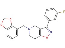 5-(1,3-benzodioxol-4-ylmethyl)-3-(3-fluorophenyl)-4,5,6,7-tetrahydroisoxazolo[4,5-c]pyridine