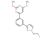 4-{3-[1-(2-fluoroethyl)-1H-pyrazol-3-yl]phenyl}-2,6-dimethoxypyrimidine