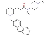 3-[1-(9H-fluoren-2-ylmethyl)-3-piperidinyl]-N-methyl-N-(1-methyl-4-piperidinyl)propanamide