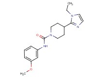 4-(1-ethyl-1H-imidazol-2-yl)-N-(3-methoxyphenyl)-1-piperidinecarboxamide