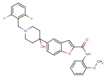 5-[1-(2,6-difluorobenzyl)-4-hydroxy-4-piperidinyl]-N-(2-methoxyphenyl)-1-benzofuran-2-carboxamide